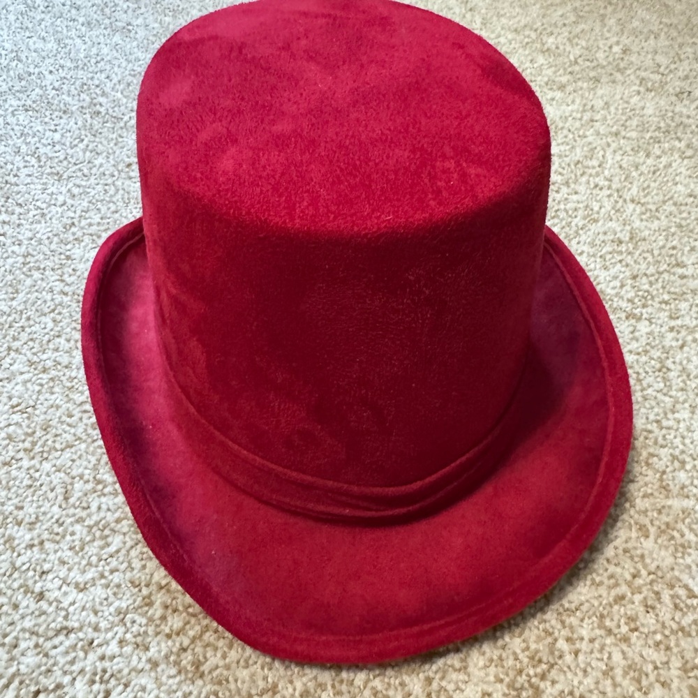 Classic Red Men's Top Hat